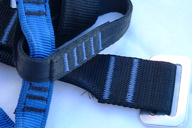 Nylon webbing loop sewn with two bar-tacks